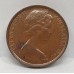AUSTRALIA 1968 . TWO 2 CENTS COIN . FRILLED NECK LIZARD